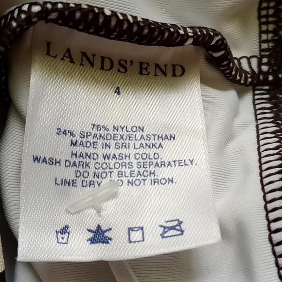 Lands' End Brown & White Zebra Print One Piece Swimsuit-🆕 - Picture 6 of 12